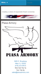 Mobile Screenshot of piasaarmory.com